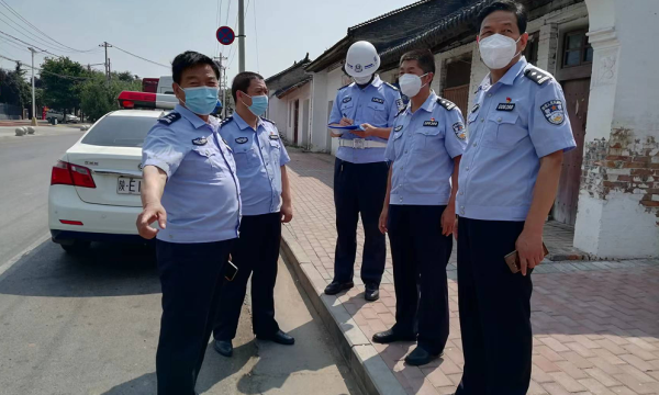 合阳县公安局：督察送温暖 助力抗疫情