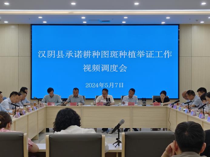 7.耕地保护红线严格守护（6）：汉阴县承诺耕种图斑种植举证工作视频调度会