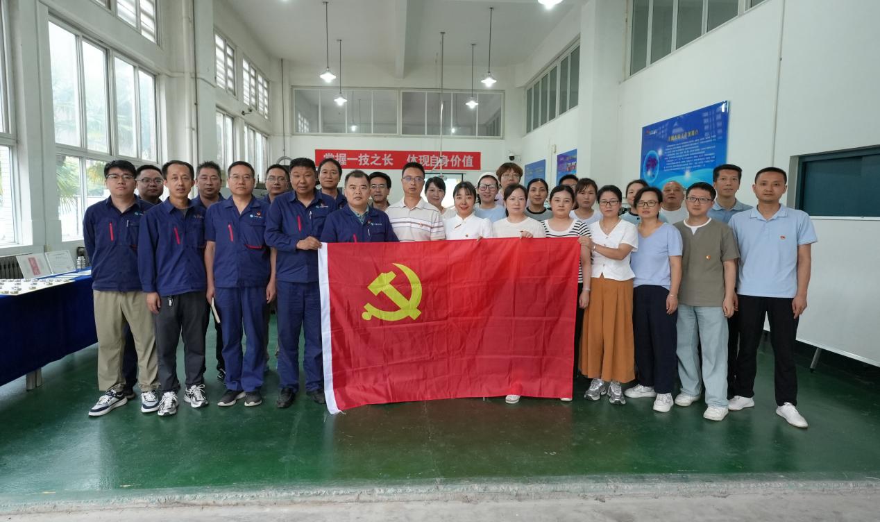 学院机电工程系党支部与陕西宝光真空电器产品制造部党支部联合开展“党建红+匠心蓝”主题党日活动 (2)