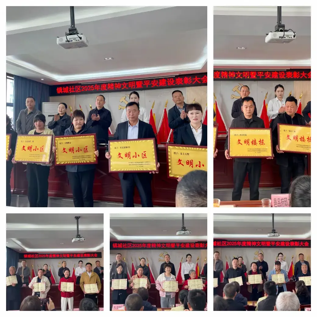 简篇-榜样引领聚合力 砥砺奋进新征程  ——镇城社区2025年度精神文明暨平安建设表彰大会圆满召开