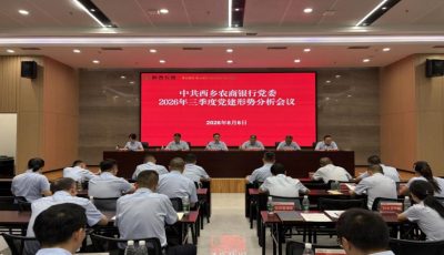 西乡农商银行组织开展2026年三季度党建形势分析会及2026年党务工作培训 (2)