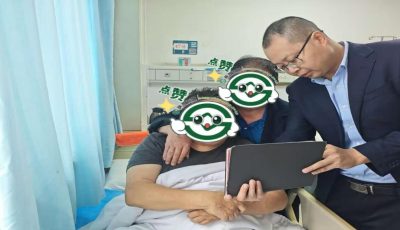 西乡农商银行三花石分理处为患病客户提供上门服务