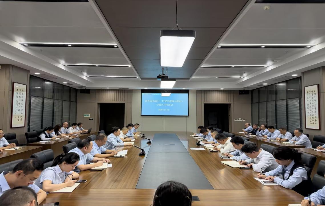 西乡农商银行召开《信贷的逻辑与常识》专题学习推进会